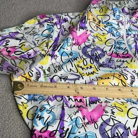 IBKUL Quarter Zip Shirt Womens XL Multicolor Girls Just Wanna Have Fun Golf UPF - Picture 6 of 11